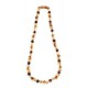 Colorful amber necklace