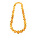 Clear amber necklace