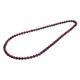 Clear cherry-amber necklace