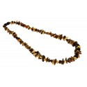 Multicoloured amber necklace