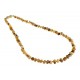 Multicolored amber necklace