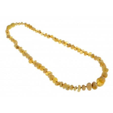 Beads of natural yellow amber