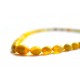 Amber beads of rich linden honey hue