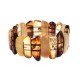 Multicoloured amber bracelet "The Day of Dreams"