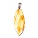 Silver pendant with amber inclusions "Memories"
