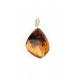 Amber-silver pendant with an inclusion