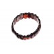 Rich cherry-colour amber bracelet