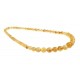 Lemon-colour amber beads