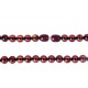 Rich cherry-colour amber beads