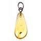 Amber - silver pendant with an inclusion 
