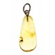 Amber - silver pendant with an inclusion