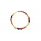 Multicoloured amber bracelet "The Secrets of the Pines" 