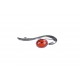 Amber - silver brooch "The Secrets of the Universe"
