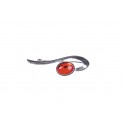 Amber - silver brooch "The Secrets of the Universe"