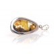 Amber - silver pendant "Dreamy Thoughts" 
