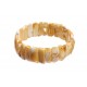 Yellow and white amber bracelet