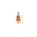 Clear amber pendant "The Right Way"