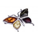 Silver brooch "Love Butterfly"