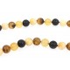 Multicoloured amber necklace