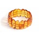 Cognac-colored amber bracelet