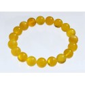 Yellow amber bracelet "Happiness"