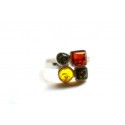 Siler - amber ring "Colorful Lollipops"