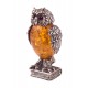 Silver-amber figurine "Owl"