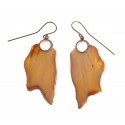 Gold amber earrings "The Baltic"