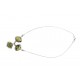 Silver necklace "Flowers"