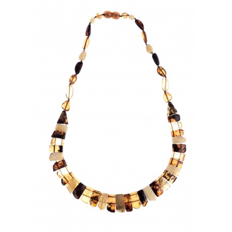 Classical amber necklace