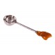 Coffee spoon with amber