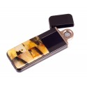 Rechargeable lighter with amber