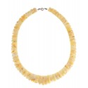 Royal white  Baltic amber necklace
