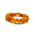 Clear yellowish amber bracelet
