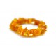 Clear yellowish amber bracelet