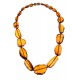 Warm hues' amber necklace