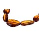 Warm hues' amber necklace