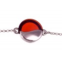 Amber - silver bracelet "Sunny Coast"