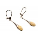 Silver - amber earrings "Tenderness"