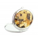Hand mirror with amber mosaic