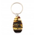 Amber decorated keychain