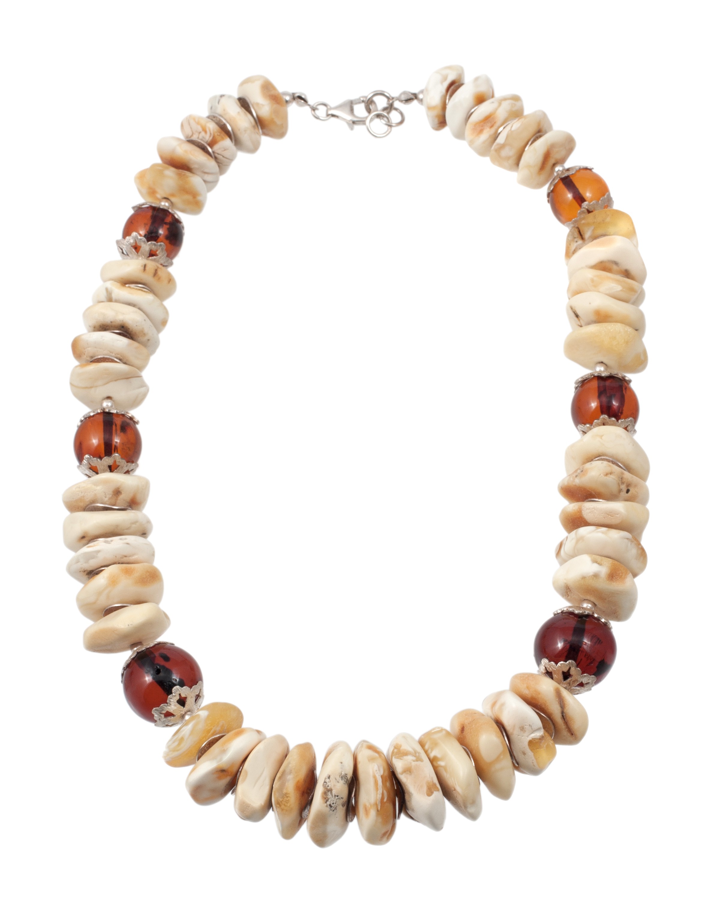 white amber necklace