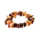 Bracelet with warm amber hues