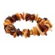 Bracelet with warm amber hues