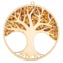 Wood souvenir - magnet " Amber Tree"