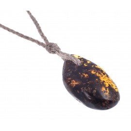 Black amber pendant