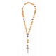Christian rosary of cognac and yellow amber