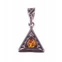 Amber - silver jewelry "The Trinity"