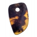 Black amber pendant "Amulet"