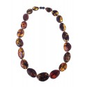 Amber neklace "The green gold"